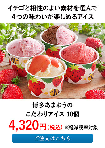 博多あまおうのこだわりアイス 10個