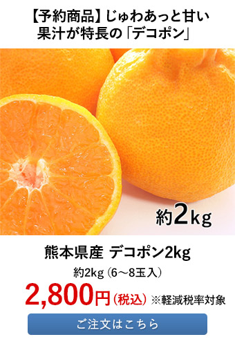 【予約商品】じゅわあっと甘い果汁が特長の「デコポン」