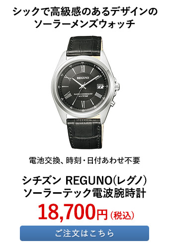 シチズン REGUNO(レグノ) ソーラーテック電波腕時計 