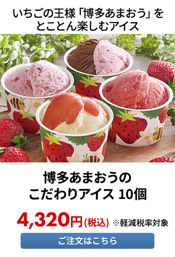 博多あまおうのこだわりアイス 10個