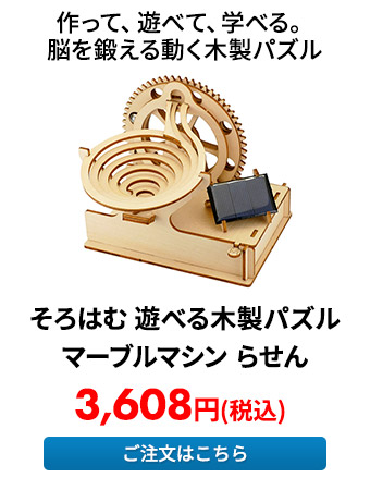 そろはむ 遊べる木製パズル マーブルマシン らせん