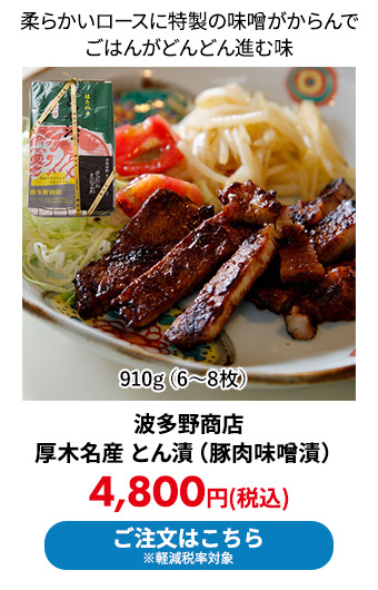 波多野商店 厚木名産 とん漬（豚肉味噌漬）