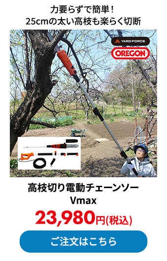 高枝切り電動チェーンソー Vmax