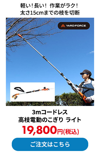 3mコードレス高枝電動のこぎり ライト