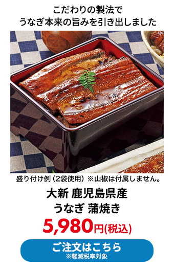 大新 鹿児島県産 うなぎ 蒲焼き