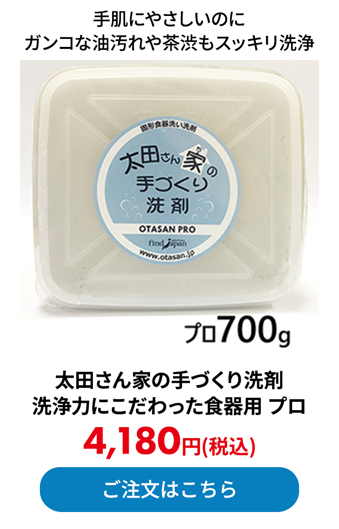 太田さん家の手づくり洗剤 洗浄力にこだわった食器用 プロ 700g