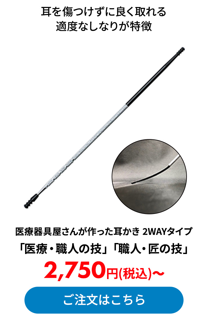 医療器具屋さんが作った耳かき 2WAYタイプ	「医療・職人の技」「職人・匠の技」
