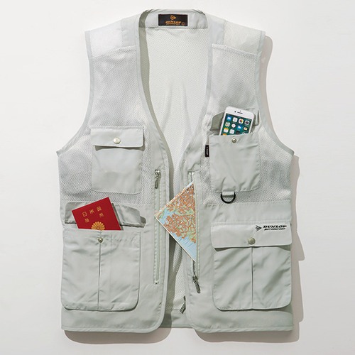 多ポケット軽量メッシュベスト