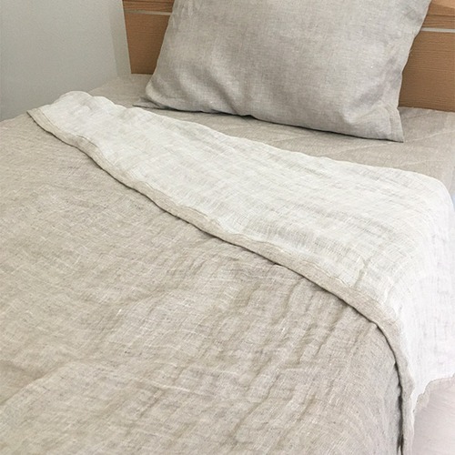 滋賀麻工業 日本製 洗えるリネンヘンプ ダブルガーゼケット