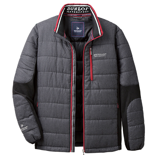 チドリ柄切替軽量デザインブルゾン 