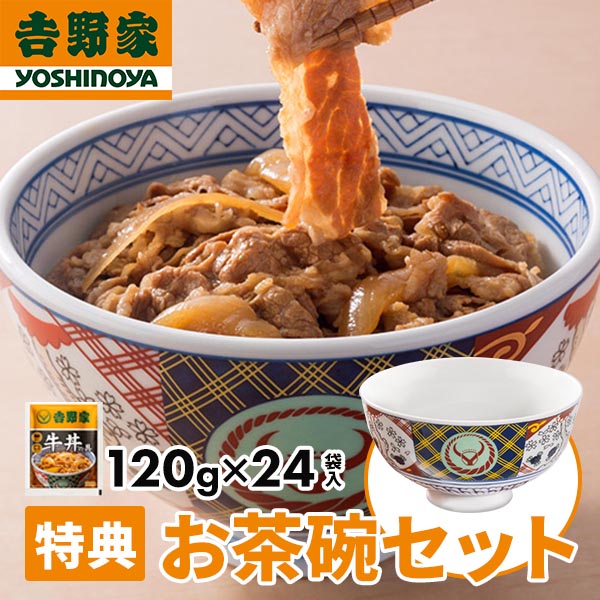 【数量限定】 吉野家 牛丼の具 24袋入 お茶碗プレゼント