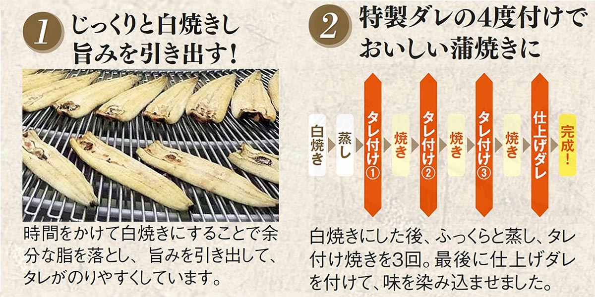 春の「土用の丑の日」には鹿児島県産の「焼き」にこだわったうなぎの蒲焼を