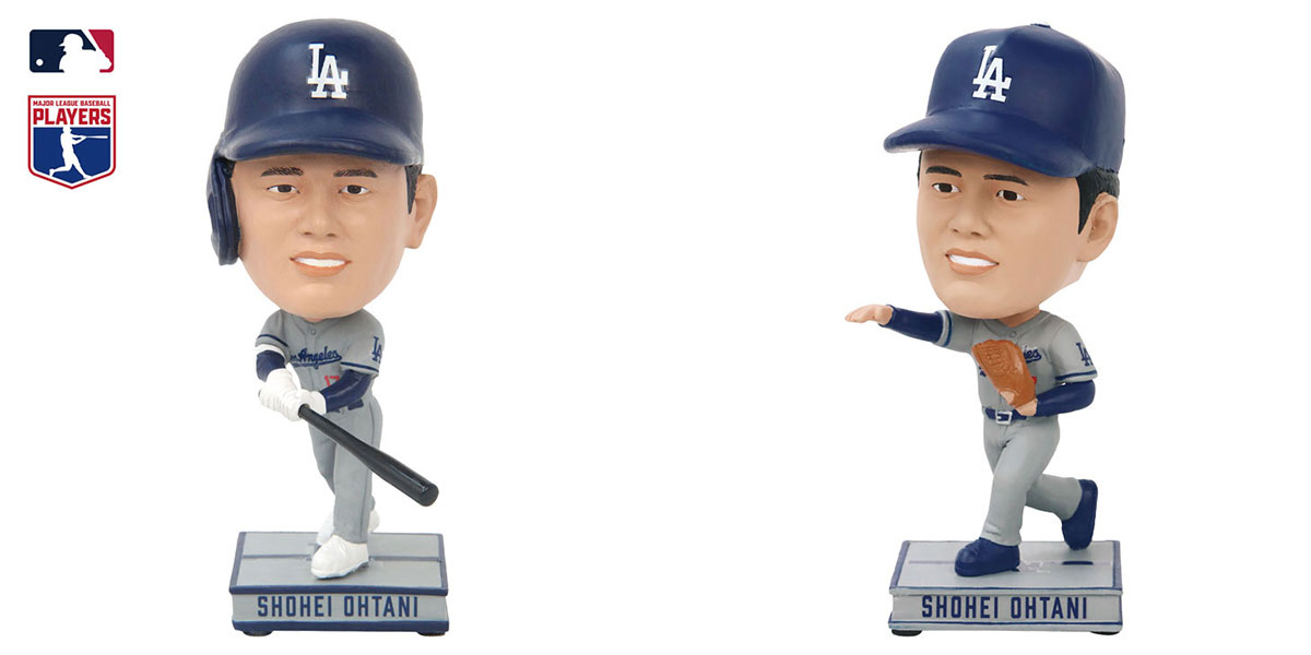 大谷翔平選手のボブルヘッド人形を限定販売 今季から復活の「投手・大谷」モデルも!