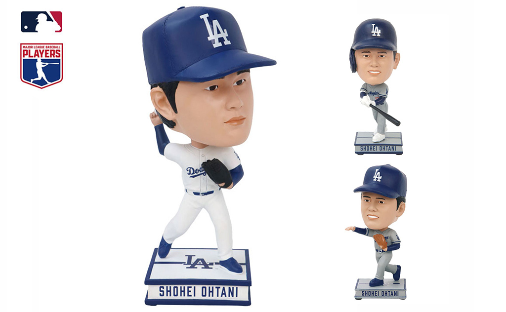 大谷翔平選手のボブルヘッド人形を限定販売 今季から復活の「投手・大谷」モデルも!