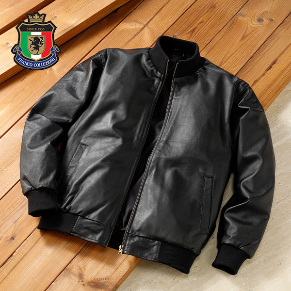 アローズ フランコ・コレツィオーニ ラム一枚革ブルゾン