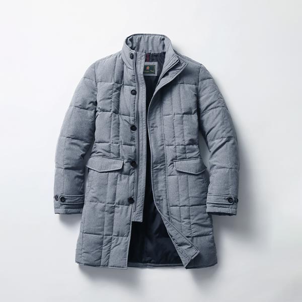ハンティントン・クラブ 撥水ロングダウンコート