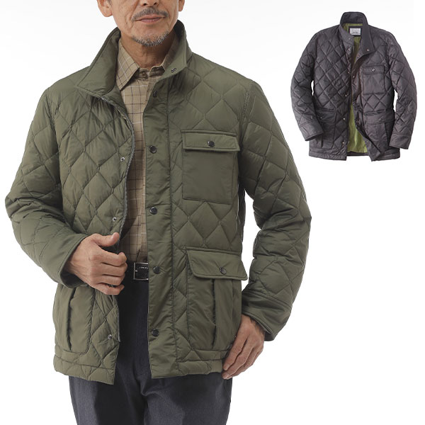 ユナイテッド 9ポケット軽量撥水キルトダウンジャケット