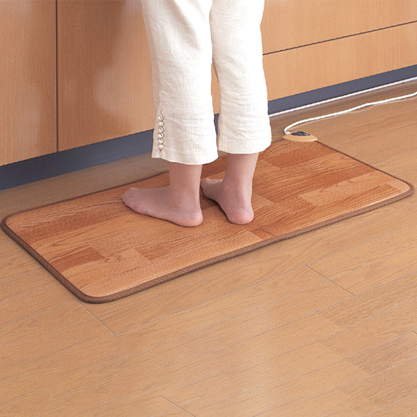 フローリングタイプのホットキッチンマット 約90×45cm 1個