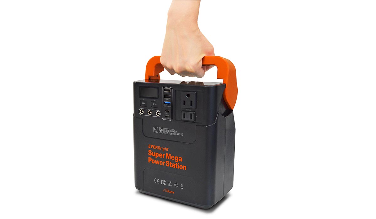 災害時には持ち運べる蓄電池が便利！小型家電が使える大容量蓄電池セットがお買い得