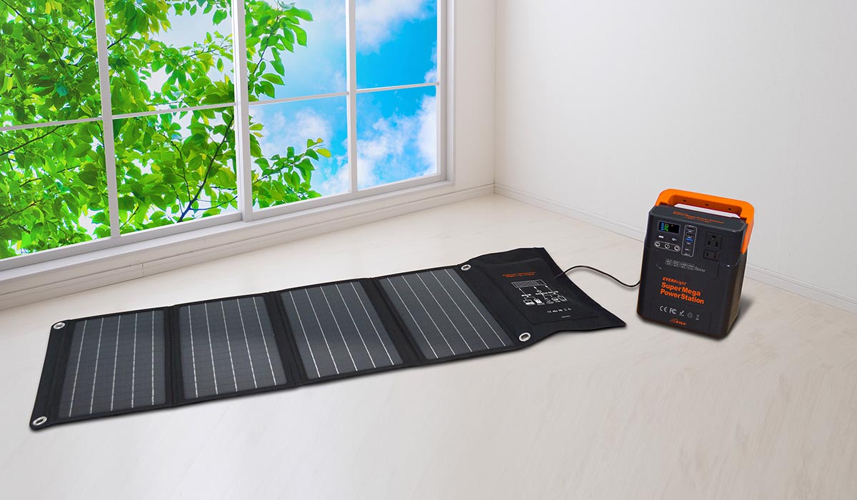 災害時には持ち運べる蓄電池が便利！小型家電が使える大容量蓄電池セットがお買い得