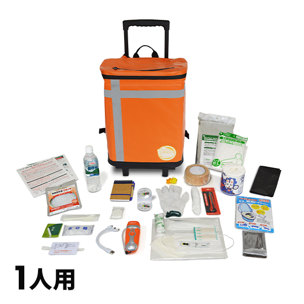 【2026/3/31までの期間限定セット】メテックス EX.48 防災バッグ 防災士ブラザーズモデル 1人用アドバンス Mサイズ