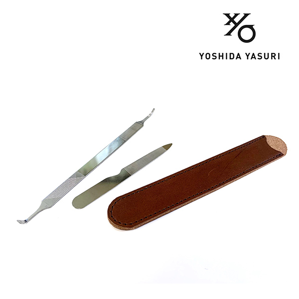 吉田ヤスリ 1本で3役使える匠の3WAYヤスリ ポケットヤスリ＆専用革ケース付き