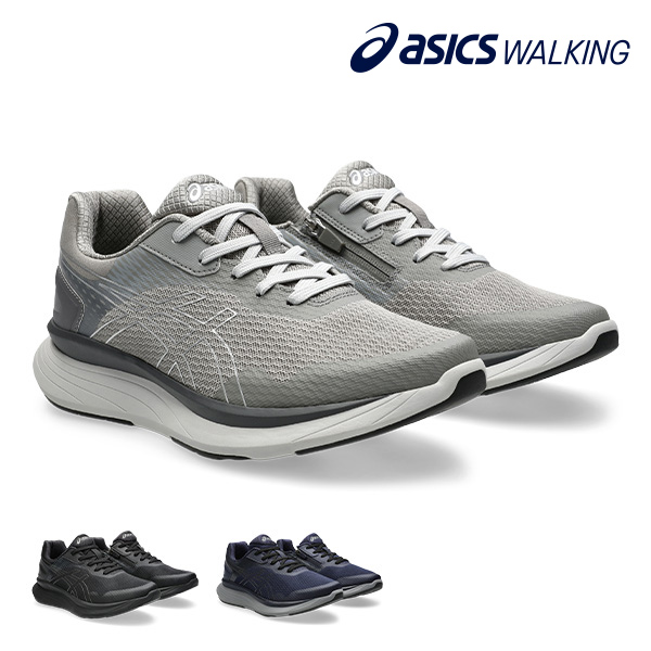 アシックス商事 ニーズアップ 紳士 ウォーキングシューズ メッシュ（ファスナー付）4E 1241A012