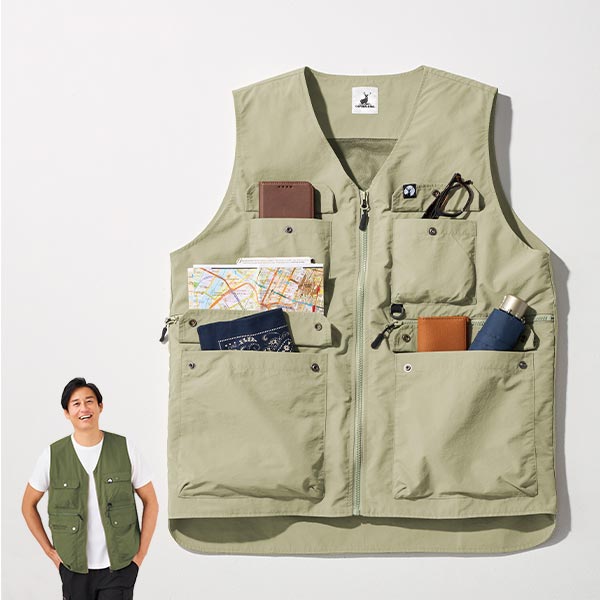 フレンドリー キャプテン・スタッグ 手ぶらでお出掛けはっ水ベスト