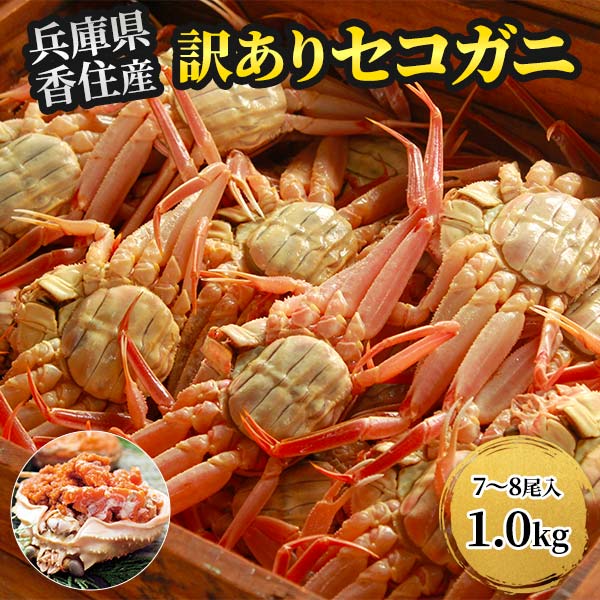 【訳あり】 アイブリッジ 兵庫県香住産 セコガニ 1kg／2kg