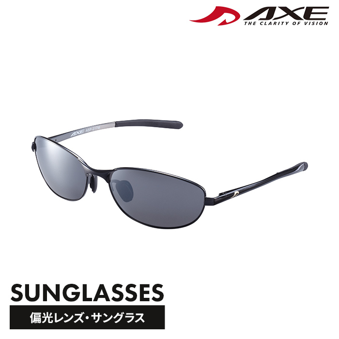 アックス AXE（アックス） 偏光 メタルサングラス シルバーミラー ASP