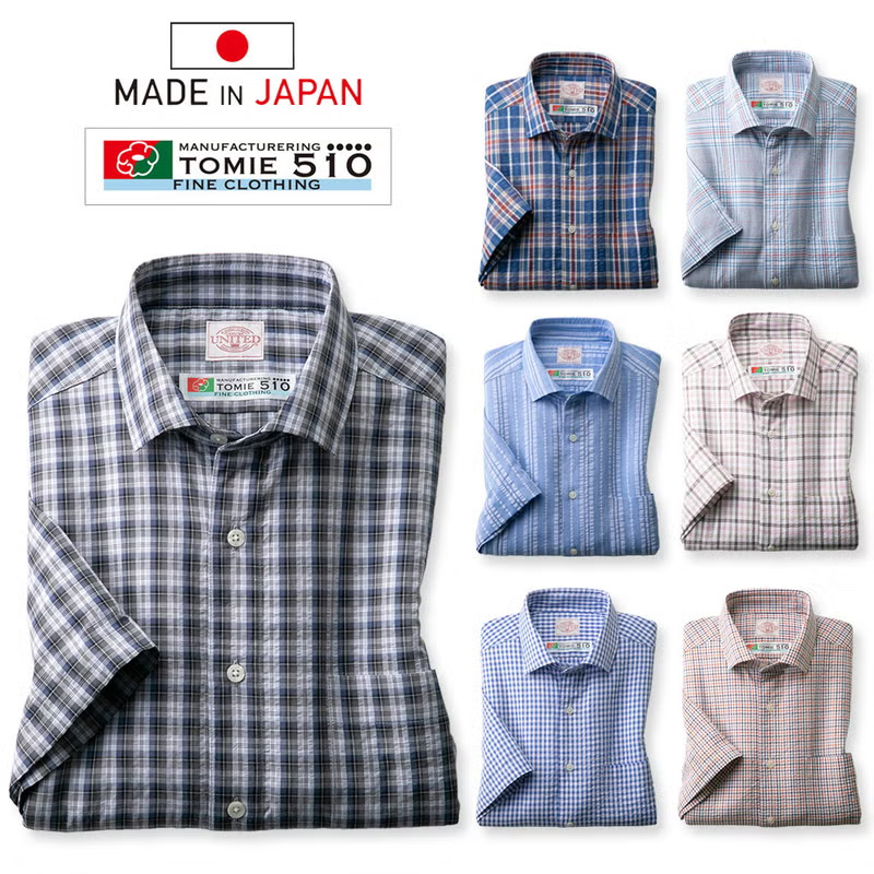 ラスト一品‼️ 新品未使用　選手支給品　いわきFC 　半袖シャツ UNITED×富江工房 「匠」のシアサッカー半袖シャツ 3U8-16442 1着