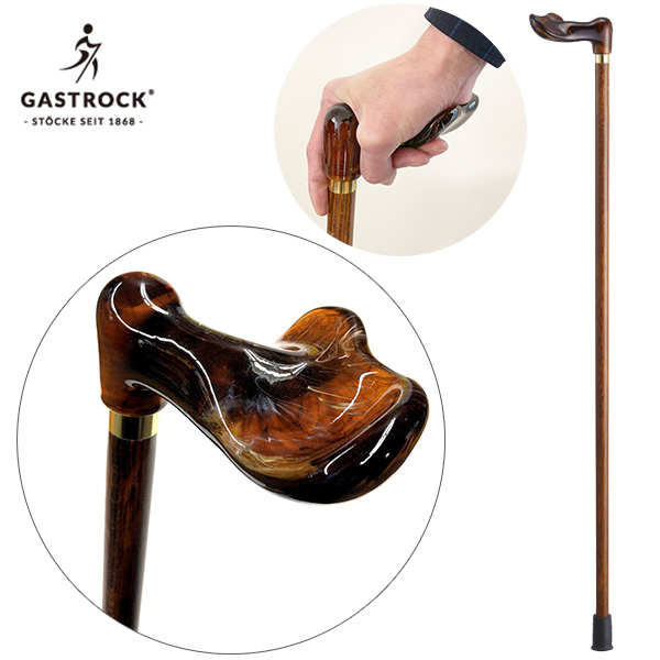 ガストロック 掌が置ける楽な杖 フィッシャーグリップステッキ