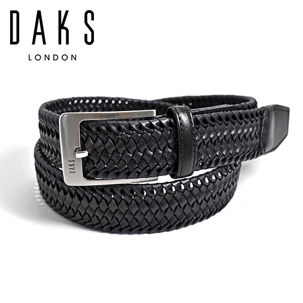DAKS ストレッチレザーメッシュベルト 1個