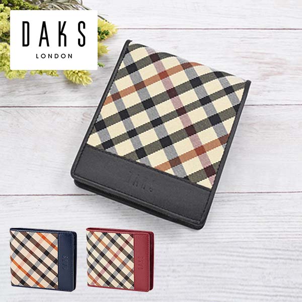 プレリー DAKS ハウスチェック 二つ折り財布（小銭入れあり） DP36112 1個 プレリー DAKS ハウスチェック 二つ折り財布（小銭入れあり） DP36112 1個