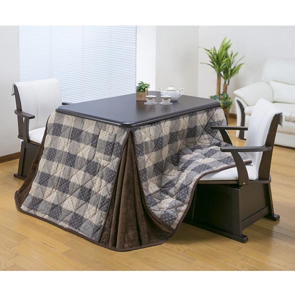 ファミリー・ライフ ダイニングこたつフルセット 105×80（テーブル＋