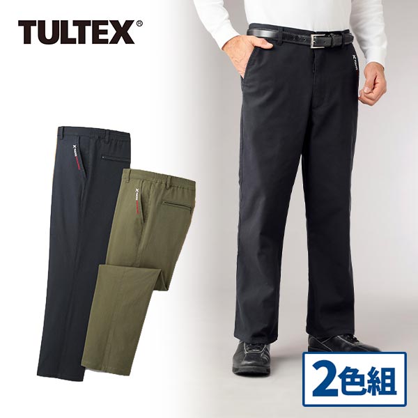 彩香 タルテックス ストレッチカラーパンツ 2色組 C903130 1セット（2本：2色×各1本） 彩香 タルテックス ストレッチカラーパンツ 2色組 C903130 1セット（2